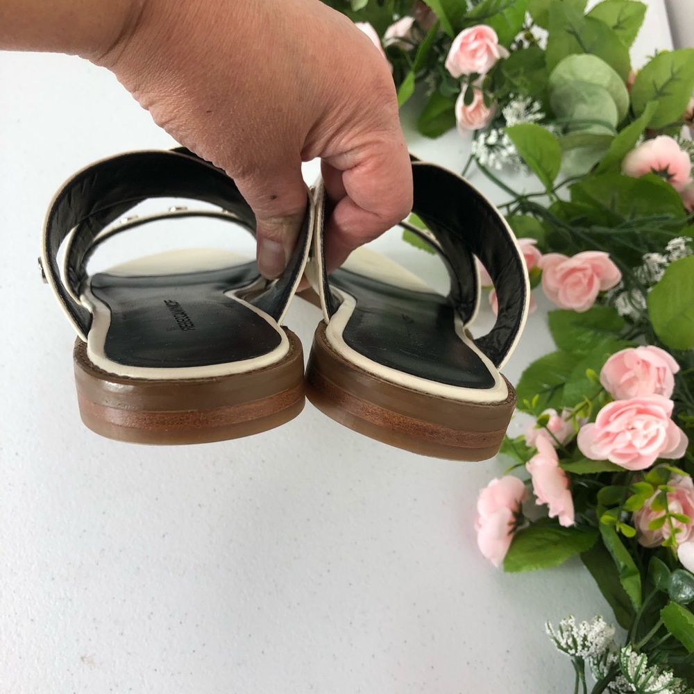 Rebecca Minkoff white slip on sandals size 8.5M - Picture 7 of 8